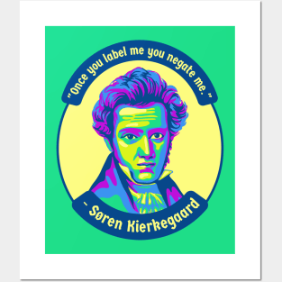 Søren Kierkegaard Portrait and Quote Posters and Art